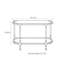 Console italienne en acrylique transparent