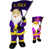 NCAA 20" Louisiana State Blow Mold Santa