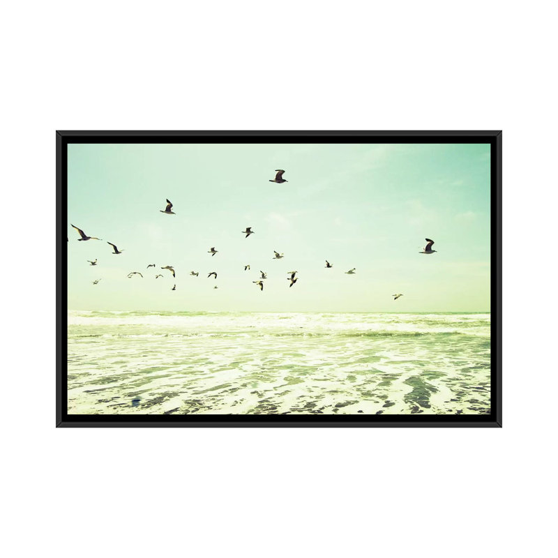 " Bright Sunny Day " by Lupen Grainne, 18" H x 26" W x 1.5" D, Black Framed Canvas, No Mat