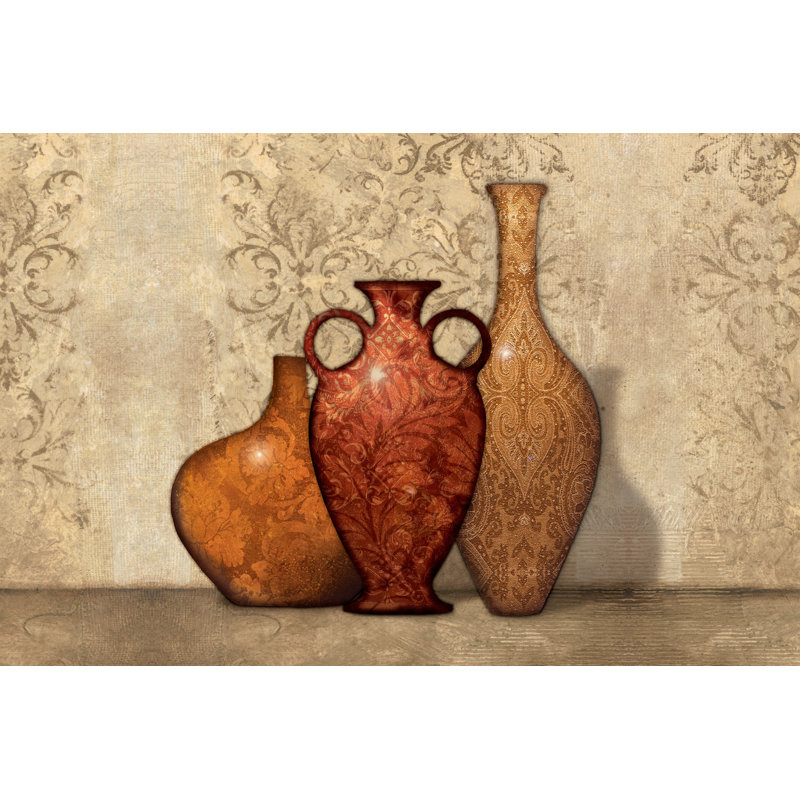 Glass Decorative Vases - Wrapped Canvas Art Prints, 20cm H x 30cm W x 3.8cm D