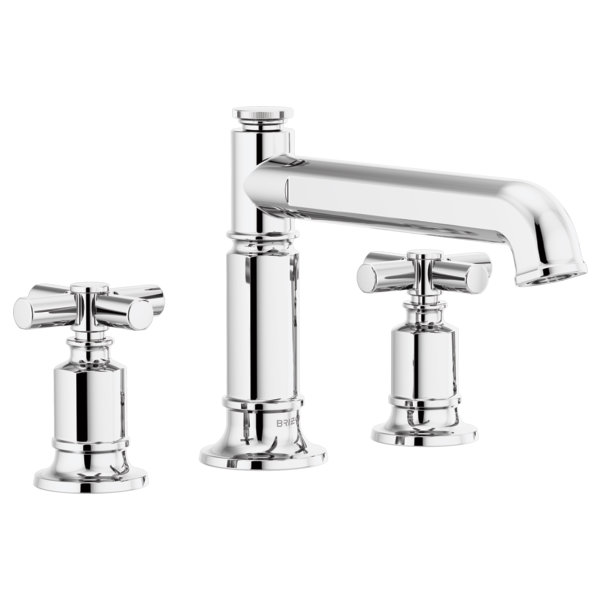 Invari® Roman Tub Faucet, Polished Chrome, Cross