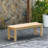 Anautica 4 - Person Teak Solid Wood Patio Dining Set Umbrella Hole Included Rectangular Table