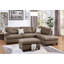 Canapé modulaire contemporain 3 pièces Mocha Dorris-121052047-121052046