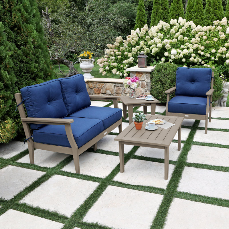 Lehigh 4-Piece Deep Seating Set, Spectrum Indigo