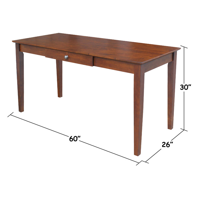 Bureau d'écriture et chaise Lanagan, H 30 po x l 60 po x P 26 po