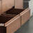 Log black walnut end table-107556611