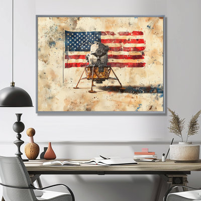 «Kyralee Usa Moon Apollo 13 Mission III - Moon Large», art mural