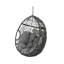 KYLIE HANGING BASKET- GREY (Only Basket ,NOT Include A Hanging Stand)