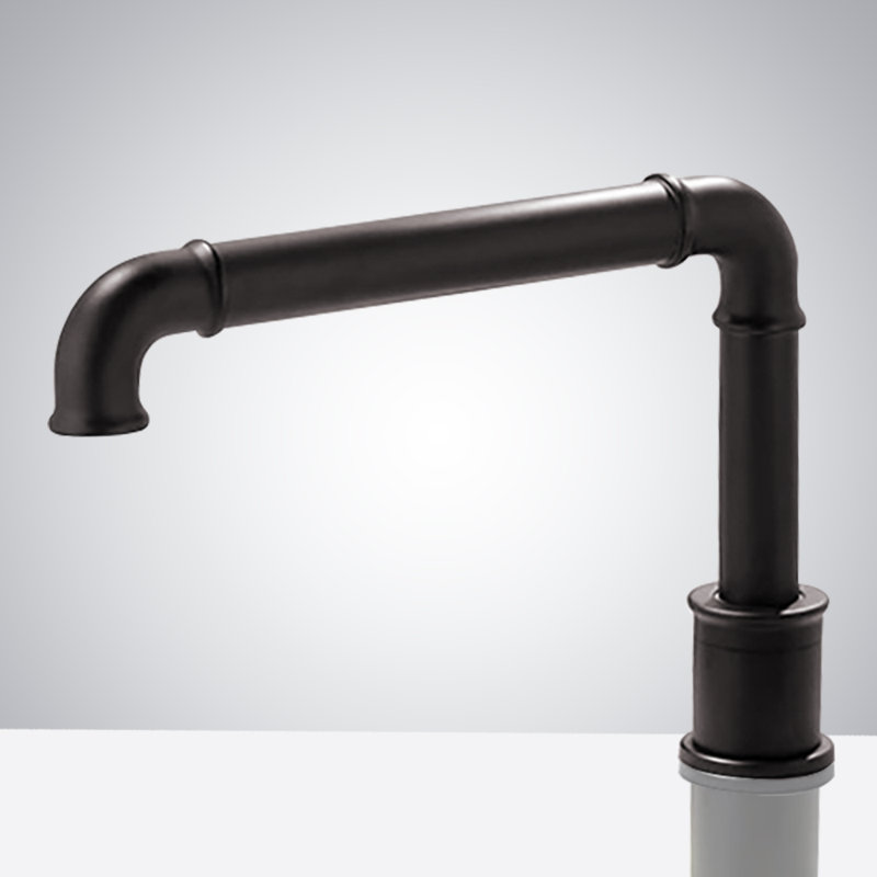 Robinet de salle de bain à capteur automatique, Bronze huilé