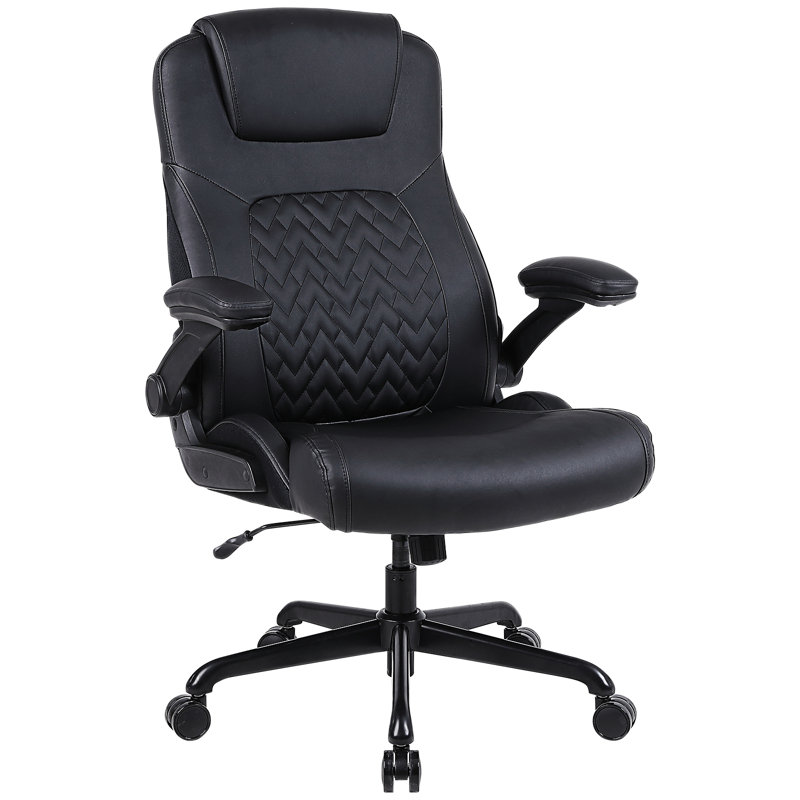 Inbox Zero Faux Fur Executive Chair