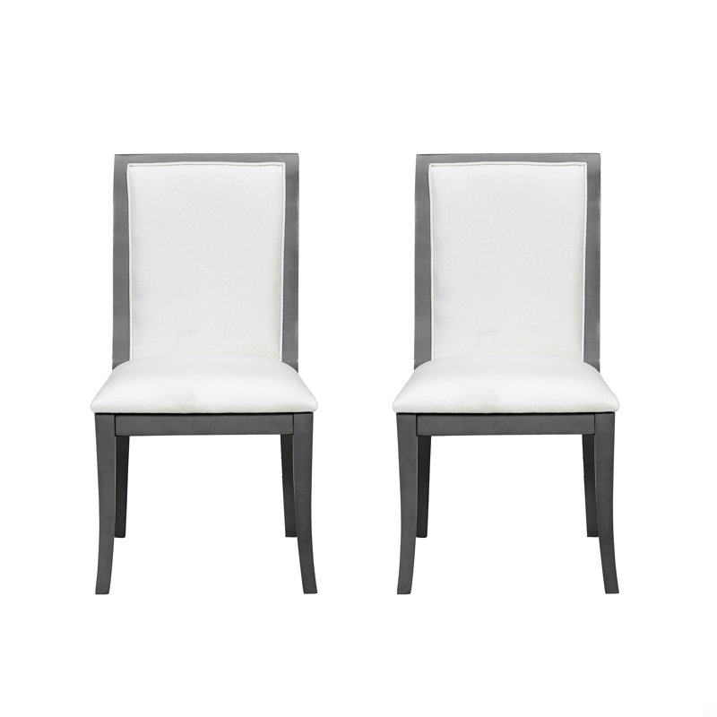 Upholstered Dining Chairs Set Of 2, Gray