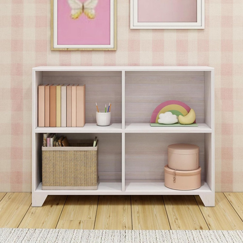 Modern Farmhouse 4-tier Wood Bookcase