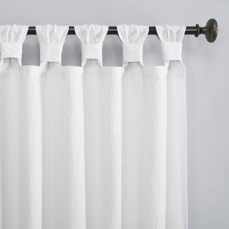 Archaeo Sarro Washed Cotton Semi-Sheer Tab Top Curtain Panel