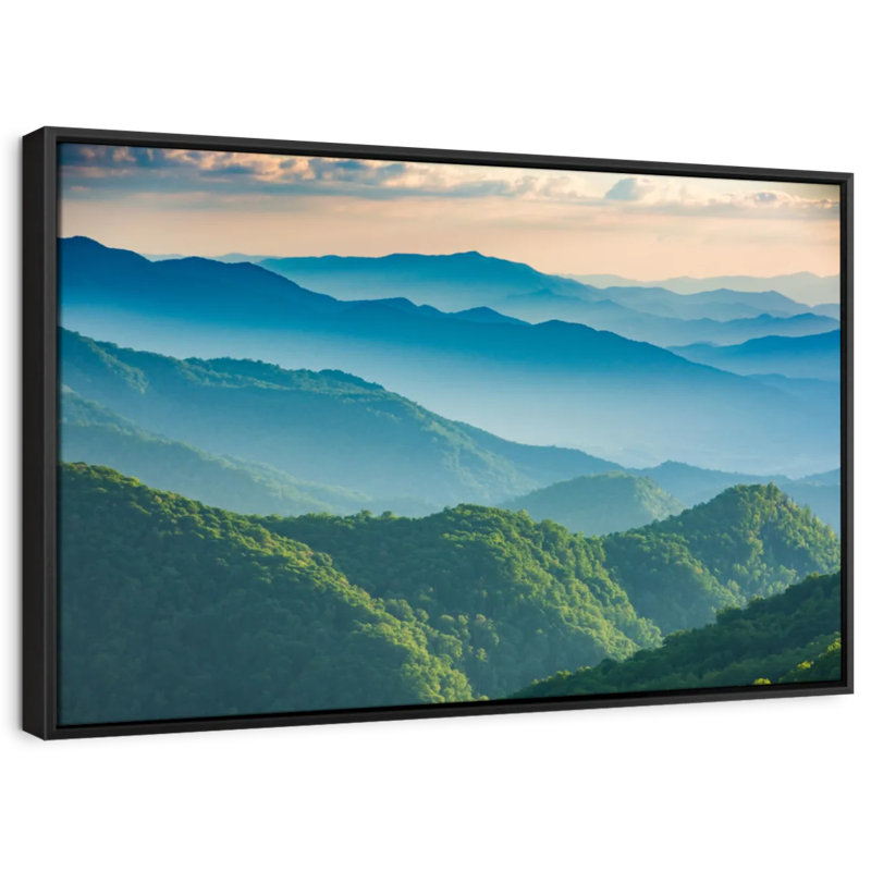 Nature «Misty Mountains Wall Art», H 21 po x l 31 po