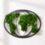 Décoration murale en métal 1pc Moss World Map | Décoration murale en fer vert, 32 x 21 x 0,30 po, conception exquise en forme de terre + mousse préservée luxuriante, ambiance tranquille pour la maison / bureau