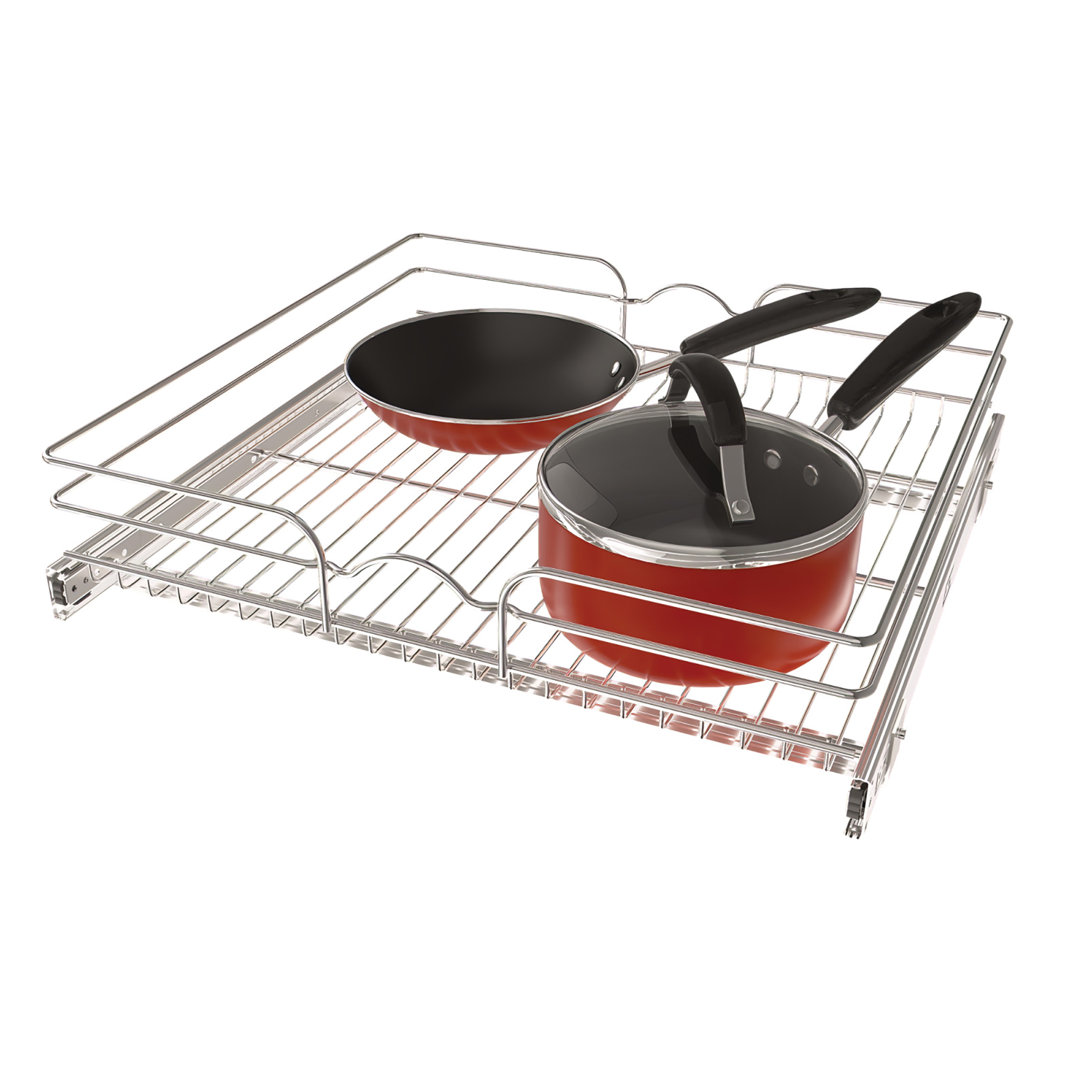 Rev-A-Shelf Kitchen Cabinet Pullout Shelf Organizer Rev-A-Shelf Width: 24" W, Depth: 22" D