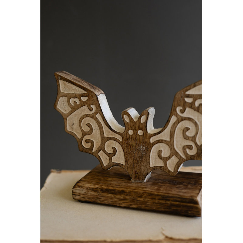  Ensemble de 2 figurines en bois d'Halloween