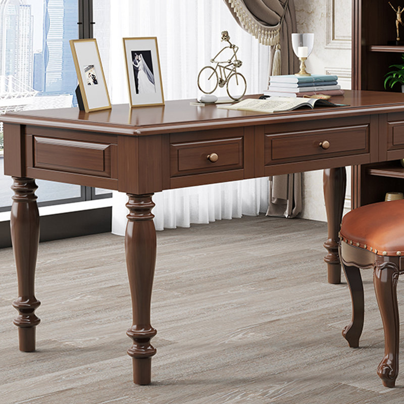 European style high legged desk and chair set