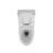 White Ceramic Toilet, 1.1/1.6 , Elongated, Comfortable, Soft Close Seat, & , T036wt One Comfort Height, White,