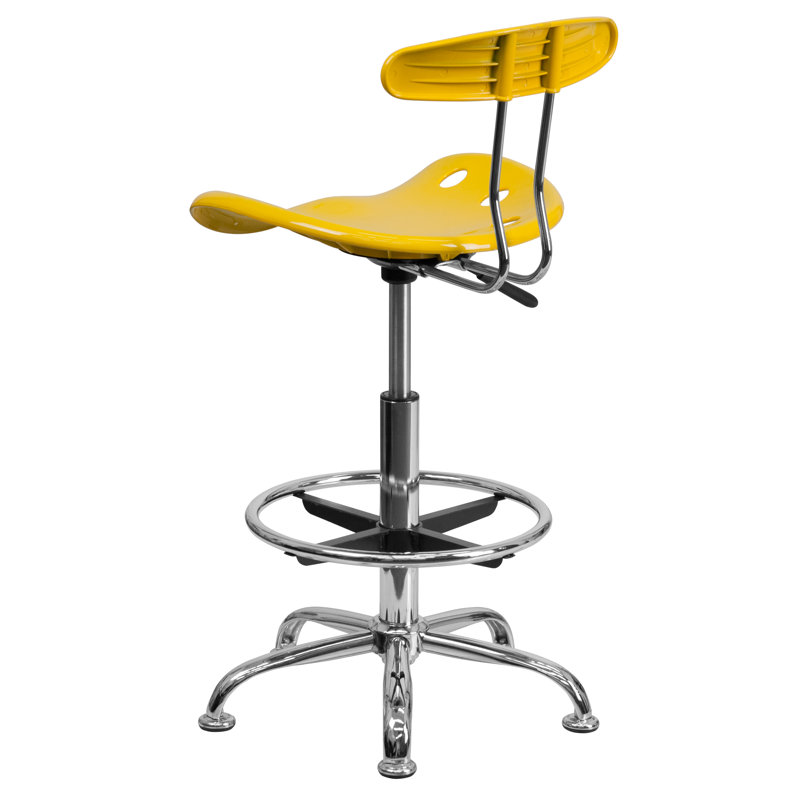 Commercial Grade Adjustable Height Swivel Bar Stool - Thumbnail 2