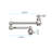 Brushed Nickel Pot Filler Faucet Wall Mount, Arm Facilitates Filling Process, Double Handles Water Loss, Build Quality Mounted Faucet, Enhances Convenience, Control Supply Precisely, To Corrosion