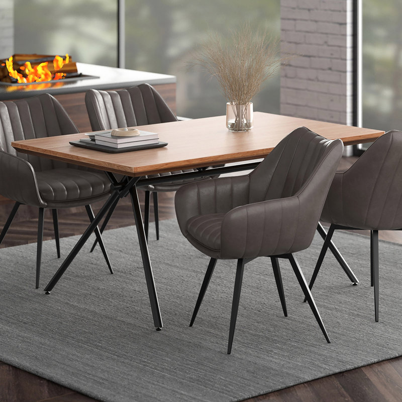 Metka Metal Base Dining Table