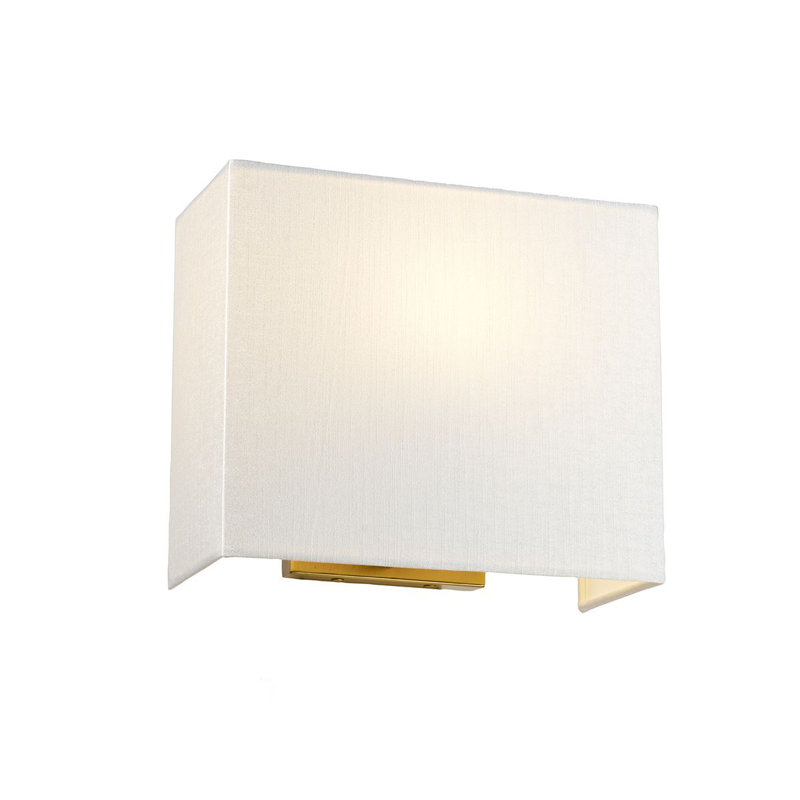 Zanders Chrome Flush Mounted Sconce, 23cm H x 37.5cm W x 12.8cm D, Aged Brass