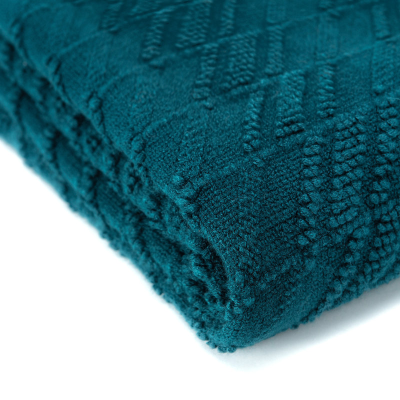 Jeté super doux , Bleu sarcelle foncée