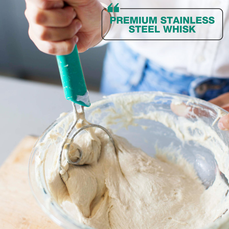 Teal Stainless Steel Artisan Bread Making Kit with Cotton Liner