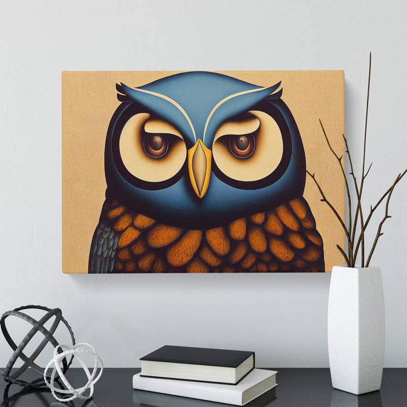 Splendorous Owl - Wrapped Canvas, 40cm H x 60cm W x 3cm D