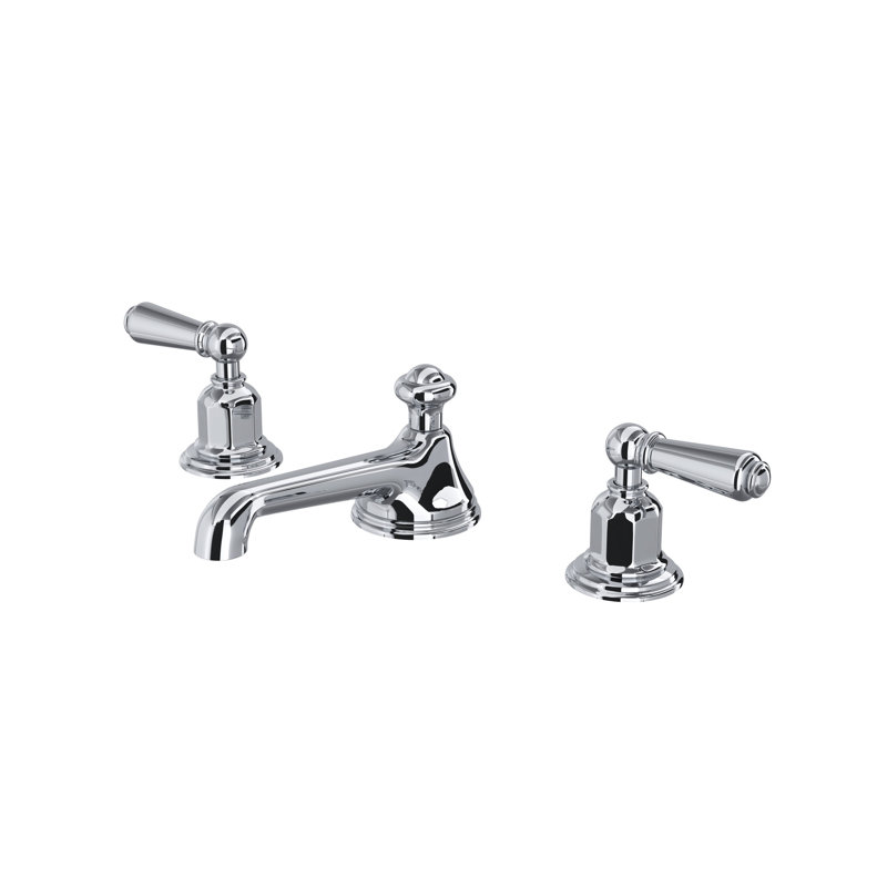Edwardian™ Widespread Bathroom Faucet with Drain Assembly, Polished Chrome