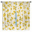 Rideaux obscurcissant et fleurs obscurcissant à motif floral - 2 panneaux