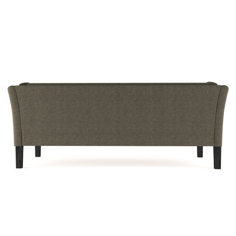Canapé Charlton, Velours moelleux graphite, Ébène, H 31 po x l 72 po x P 33 po