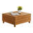 Barton Outdoor Eucalyptus Wood Coffee Table with Lift Top Storage Compartment, Brown