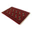 Tapis décoratif en laine noué à la main de conception unique 3 pi 3 po x 4 pi 10 po new age turkoman