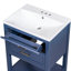 Meuble-lavabo simple 24,09 po avec plateau en résine Grania