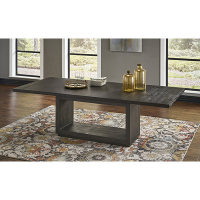 Extendable Acacia Solid Wood Dining Table