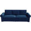 Canapé Chesterfield, canapé-lit gigogne de 93,7 po, canapé-lit convertible en velours 3 en 1 avec garniture cloutée et accoudoirs roulés, canapé-lit multifonctionnel pour salon, chambre à coucher, appartement, bureau