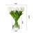12.00 " Faux Tulip in Glass Vase-1648471070