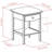 Wood Claire Accent Table, White-125481383