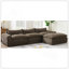 Canapé de 116 po entièrement compressé avec mousse haute densité, aucun assemblage requis, conception sans pieds sans cadre, dossier et coussin de siège intégrés, combinaison libre, chenille de particules-90220619