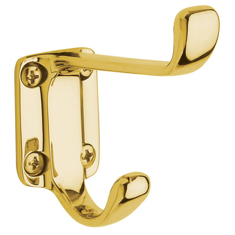 Costume Wall Hook, Bright Nickel