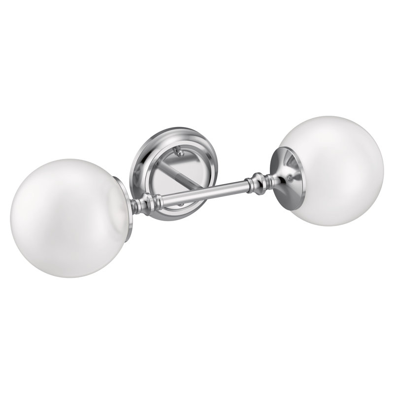 Éclairage pour salle de bain 2 lumières Colinet, Chrome