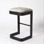 Upholstered Stool with Metal Frame