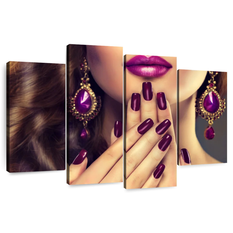 Shuttleworth Purple Nails, 22" H x 36" W