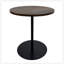Ensemble de 2 petites cercles concentriques en bois de table d'appoint ronde pour un style de vie moderne et peu encombrant