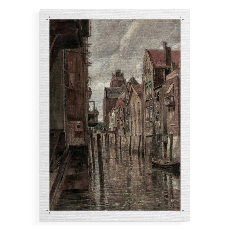 Paysage rétro CLVII - impression sur toile seulement - non encadrée, H 36 po x l 24 po