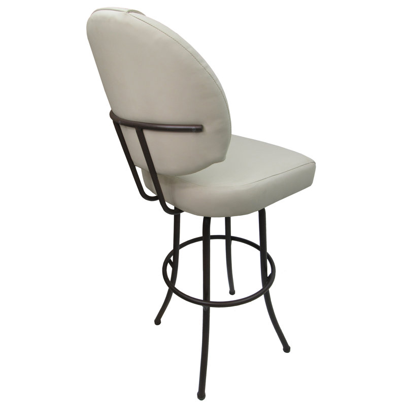 Tabouret de bar pivotant Ostrander, Beige, Beige, Extra Tall (34" Seat Height)