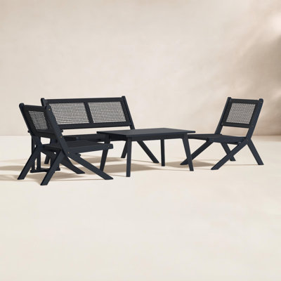 Kismet 4-Person Acacia Patio Seating Group