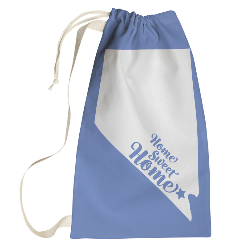 Fabric Laundry Bag with Handles, Small (29" H x 18" W), Blue